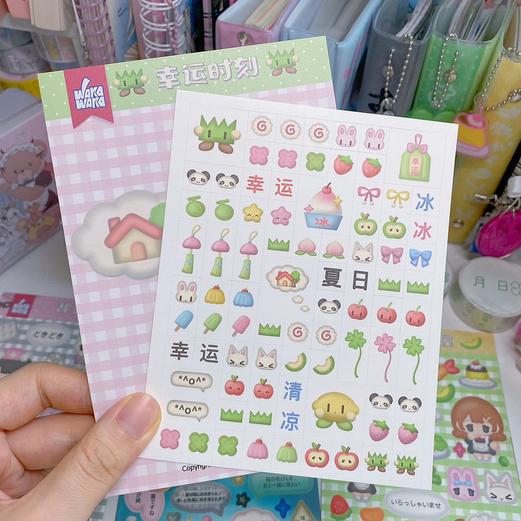 

Kawaii Sticker Scrapbook Stationery Decorative Material Sticker Cute Decal Stickers for Journal Planner DIY Phone Laptop