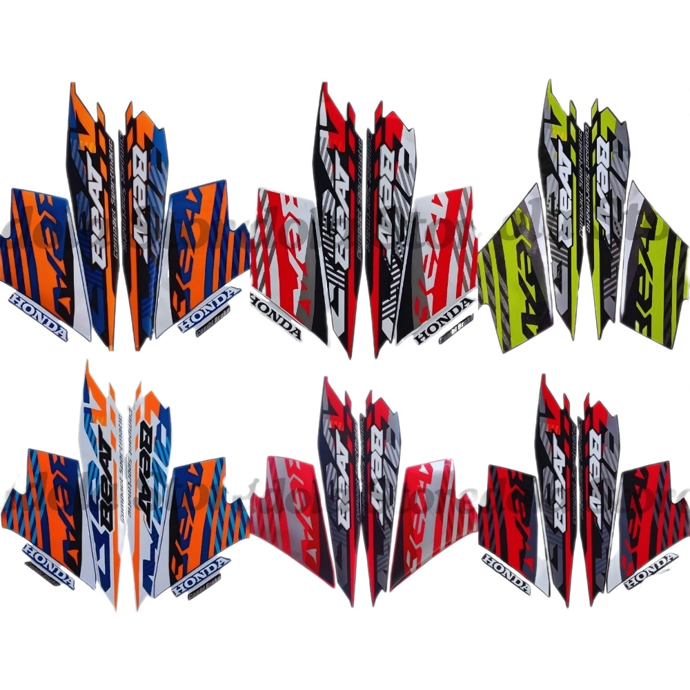 STIKER STRIPING HONDA BEAT NEW 2021 FULL STIKER LIS BODY MOTOR BEAT NEW 2021 STANDART BERKUALITAS