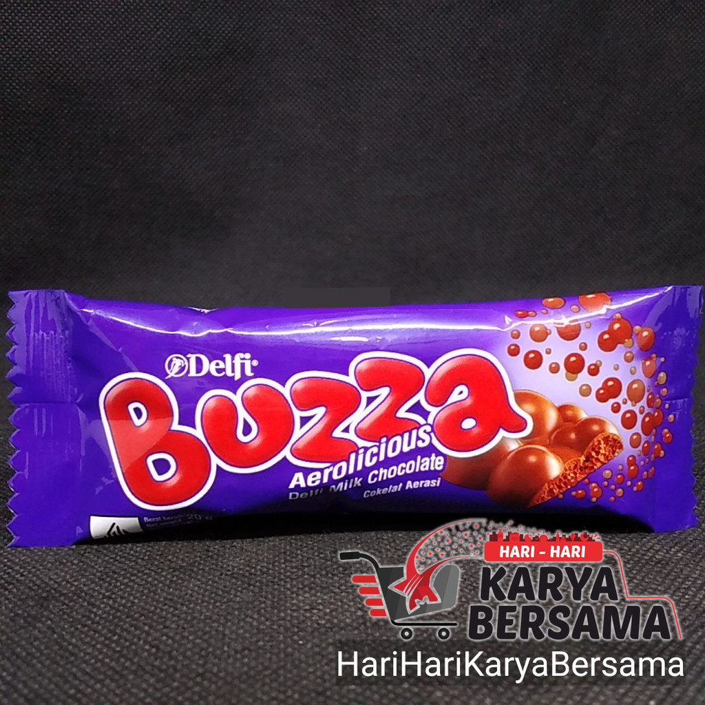 

MAKANAN RINGAN COKELAT AERASI DELFI BUZZA AEROLICIOUS MILK CHOCOLATE 20GR