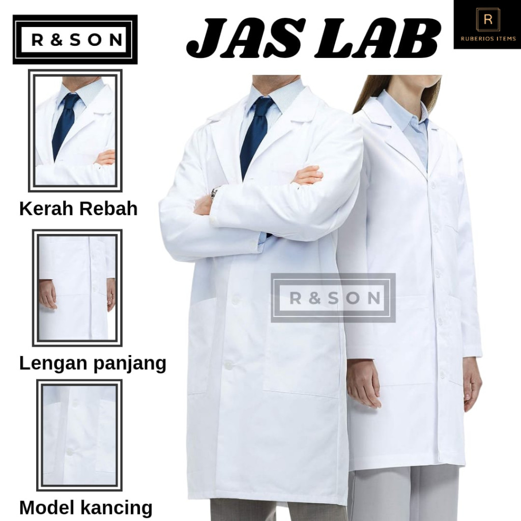 JAS LAB/JAS LABORATORIUM/JAS LAB LENGAN PANJANG/BAJU LABORATORIUM