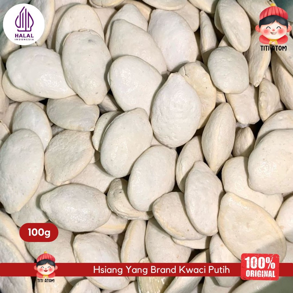 

Hsiang Yang Brand Kwaci Kuaci Putih Pumpkin Labu Repack 100g