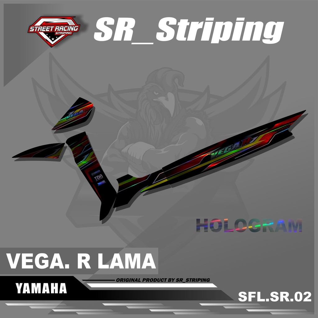 Striping Sticker Vega R Variasi Stiker Vega R Lama / Variasi Yamaha Vega R Lama
