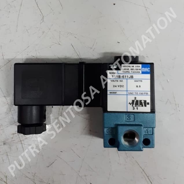 SMALL 3-WAY UNIVERSAL SOLENOID VALVE 1/8" MAC 111B-871JB