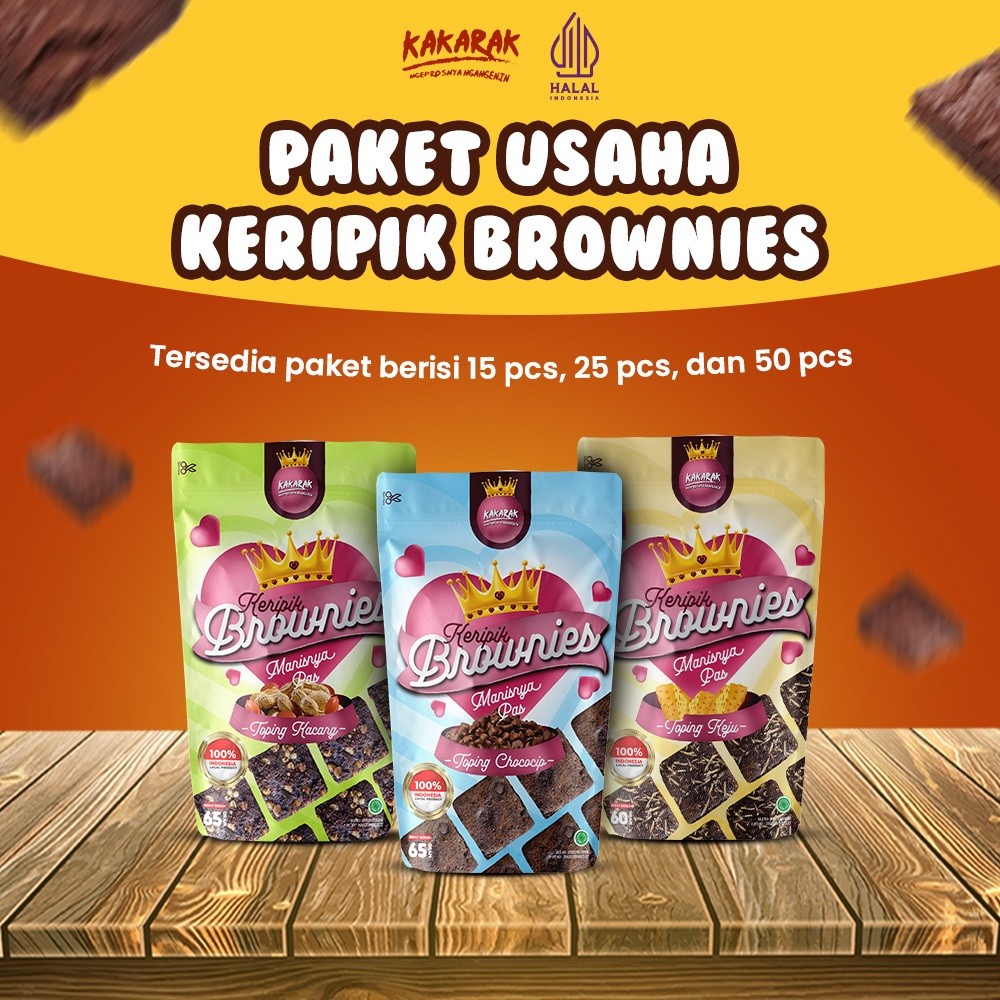 

Paket Usaha Hemat Keripik Brownies Mix Kakarak