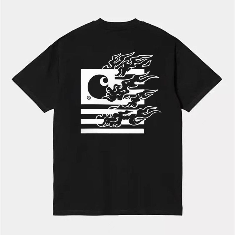 Kaos Carhartt CH state Flame Pria Wanita - Adem Nyaman Tebal | Produk Terlaris