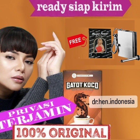 

dR HEN - Kopi Gatot Koco Exp 0227 ( 1 BOX = 5 SACHET )