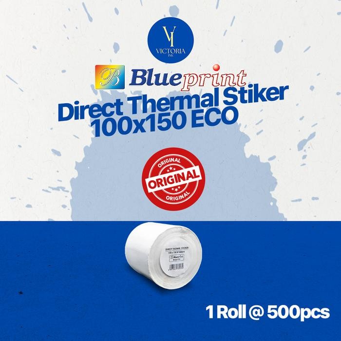 

TERLARISDirect Thermal Stiker 100x150 Blueprint ECO 100x150 isi 500 Label Stiker Resi OnlineORIGINAL