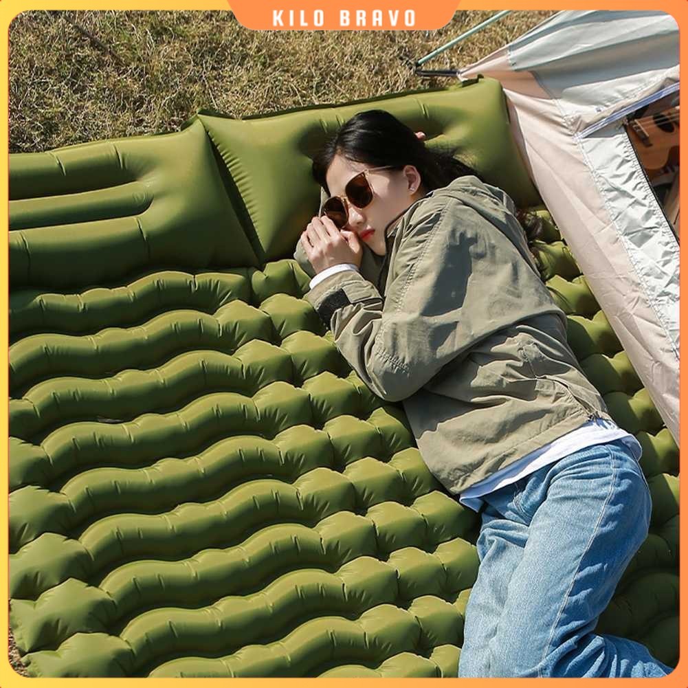 Kasur Matras Angin Double Inflatable Moistureproof Foldable - HQ-200