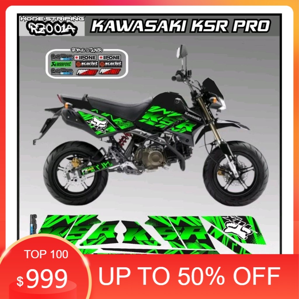 Stiker Variasi Kawasaki KSR PRO Kode 001 untuk Motor - Motorcycle