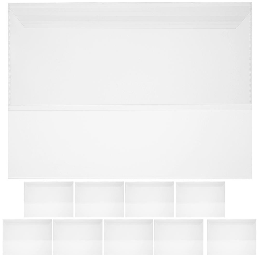 

10 Sheets Book Sleeve Waterproof Film Cover Protector Paper Covers Plastic Transparent Clear Pupils