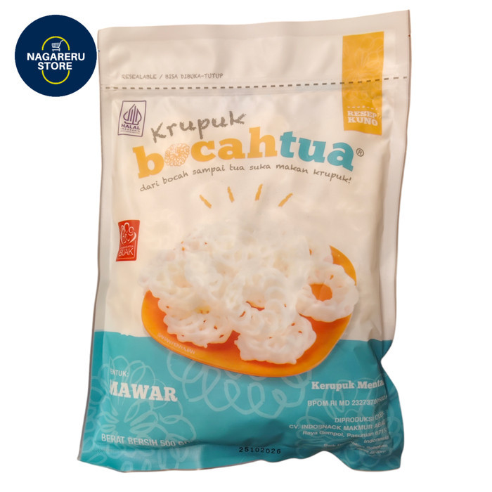 Krupuk kerupuk bocah tua mawar 500gr
