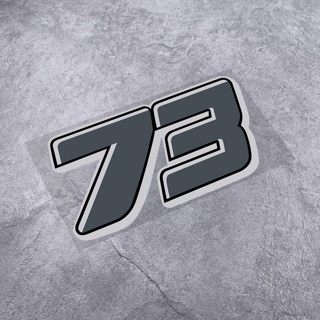 

Car Styling Vinyl Stickers customize racing number 77 25 73 Applique Motocross Fuel Tank Body Decals