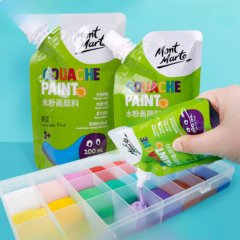 

100ml Water Powder Pigment Painting Supplement Set Water Powder Pigment Set Can Be Washed with Water Painting Set Art Supplies