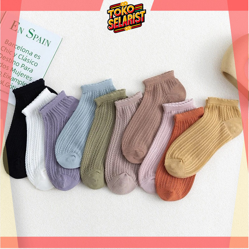 COD Makassar Kaos Kaki Polos / Kaos Kaki Pendek Fashion Wanita / Kaos Kaki Pendek Semata kaki / Kaos