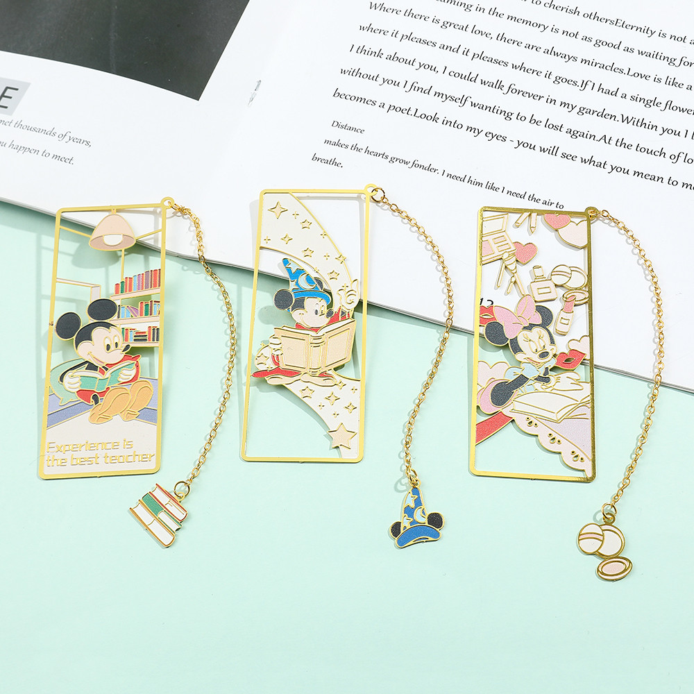 

1pc Anime Cartoon Book Mark for Fans Collection Mouse Metal Bookmarks for Child Birthday Gift Stationery School supplies