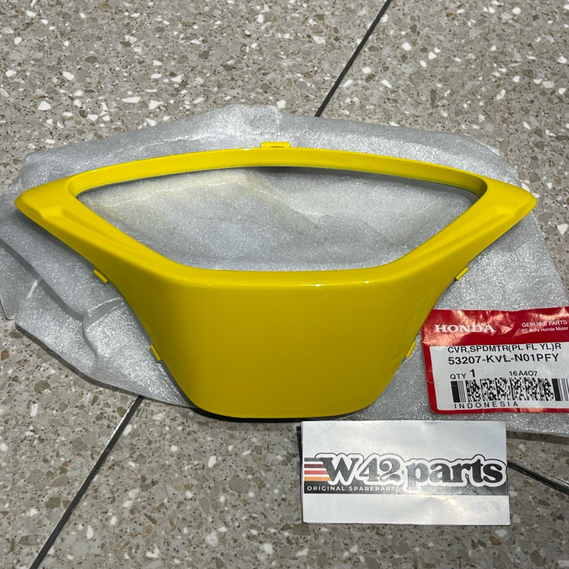 COVER LIST ATAS BATOK SPEEDOMETER SUPRA X 125 X125 OLD LAMA BATMAN KUNING ORIGINAL AHM 53207 KVL N01