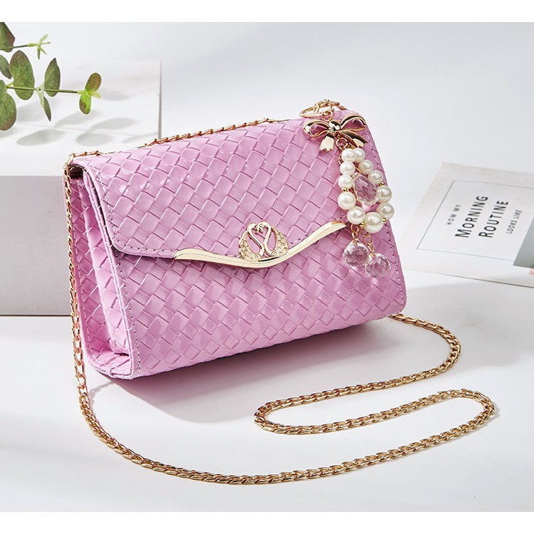 Tas Pesta Jelly Gantungan Mutiara - Tas Wanita Import - Tas Pesta Cantik Elegan PX 323