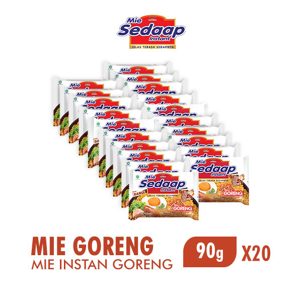 

Sedaap Mie Instan Goreng 90 gr x 20 pcs