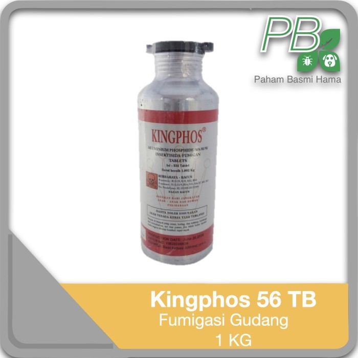 Kingphos 56 TB - Fumigasi Pengendali Kutu Gudang - Fumigan - 1 KG - Kingphos 56 TB