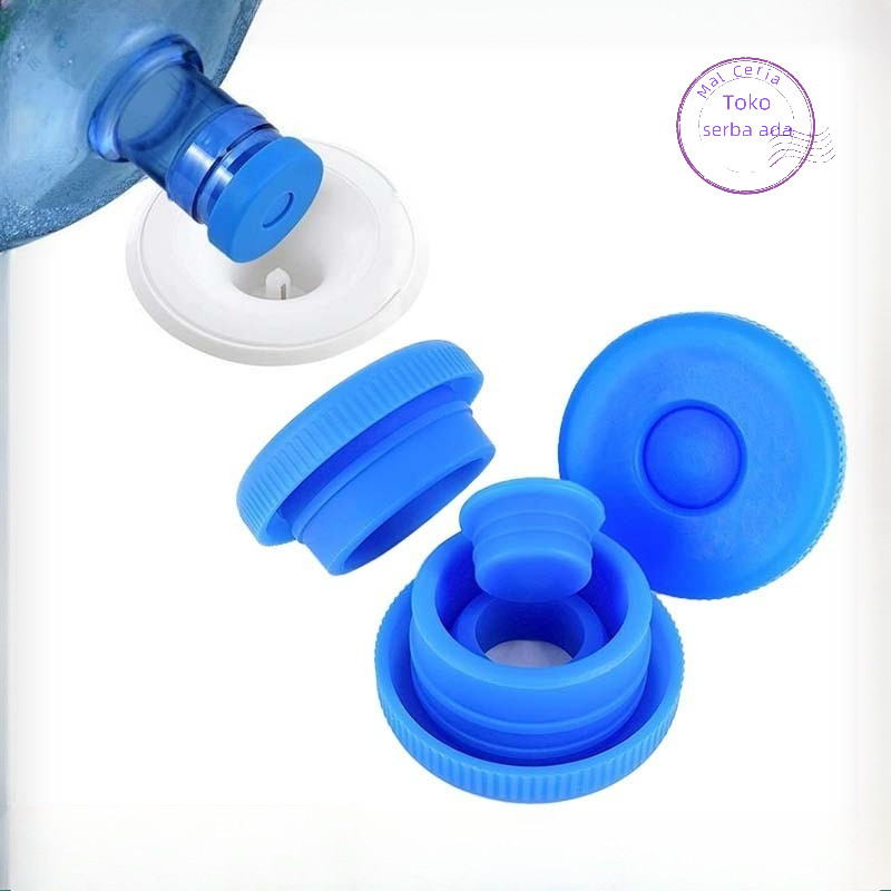 Tutup Botol Galon Isi Ulang Food Grade Reusable Silicone Tutup Galon Dispenser Anti Tumpah Tutup Gal