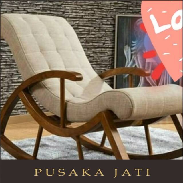 PROMO..Kursi goyang jati MURAH/kursi sofa malas/sofa jati/product jepara pusaka jati jepara
