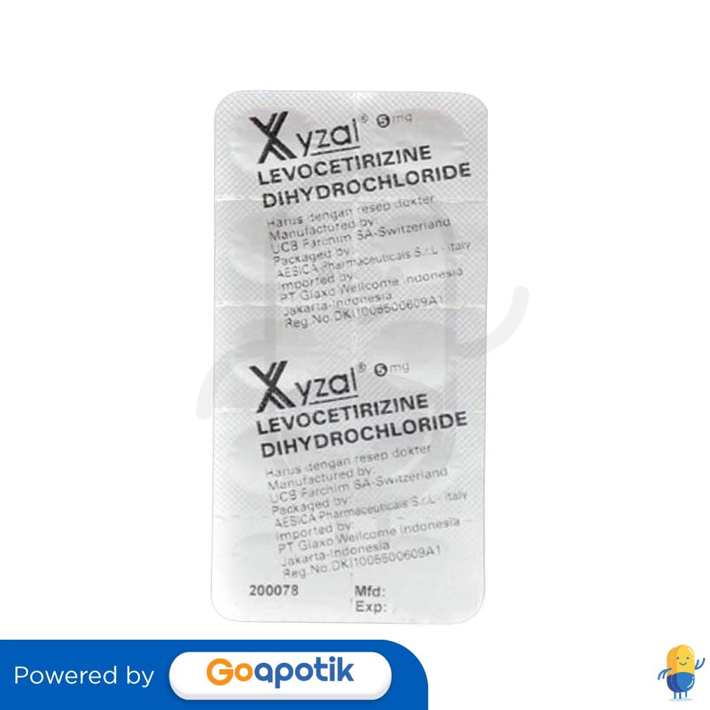 Xyzal 5 Mg Strip 10 Tablet