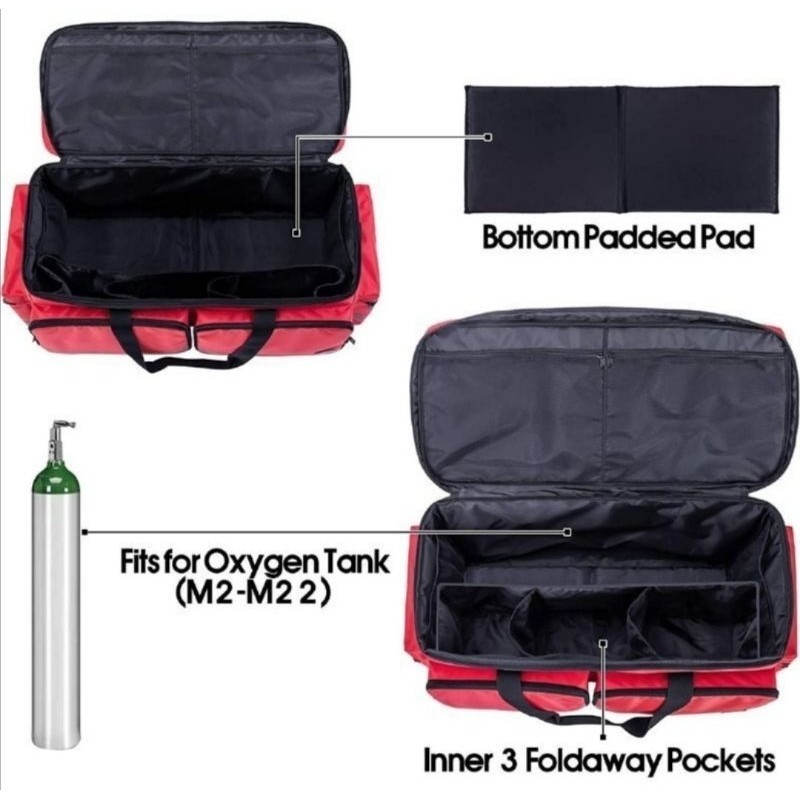 tas emergency pembawa tabung oxigen - tas selendang penyimpan alat kesehatan tabung oksigen kecil wa