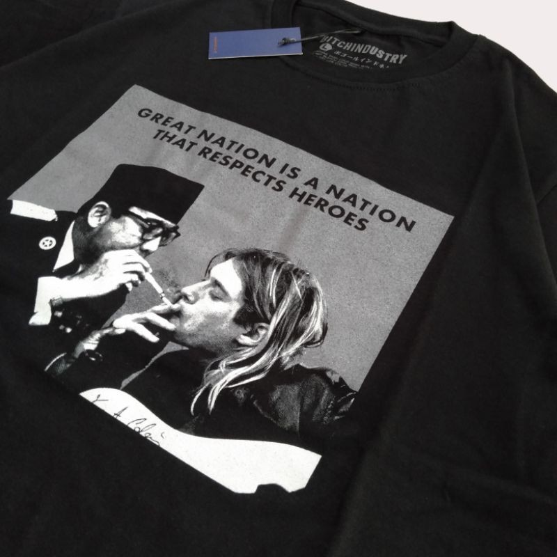 Kaos Soekarno X Kurt Cobain | tshirt kurt cobain