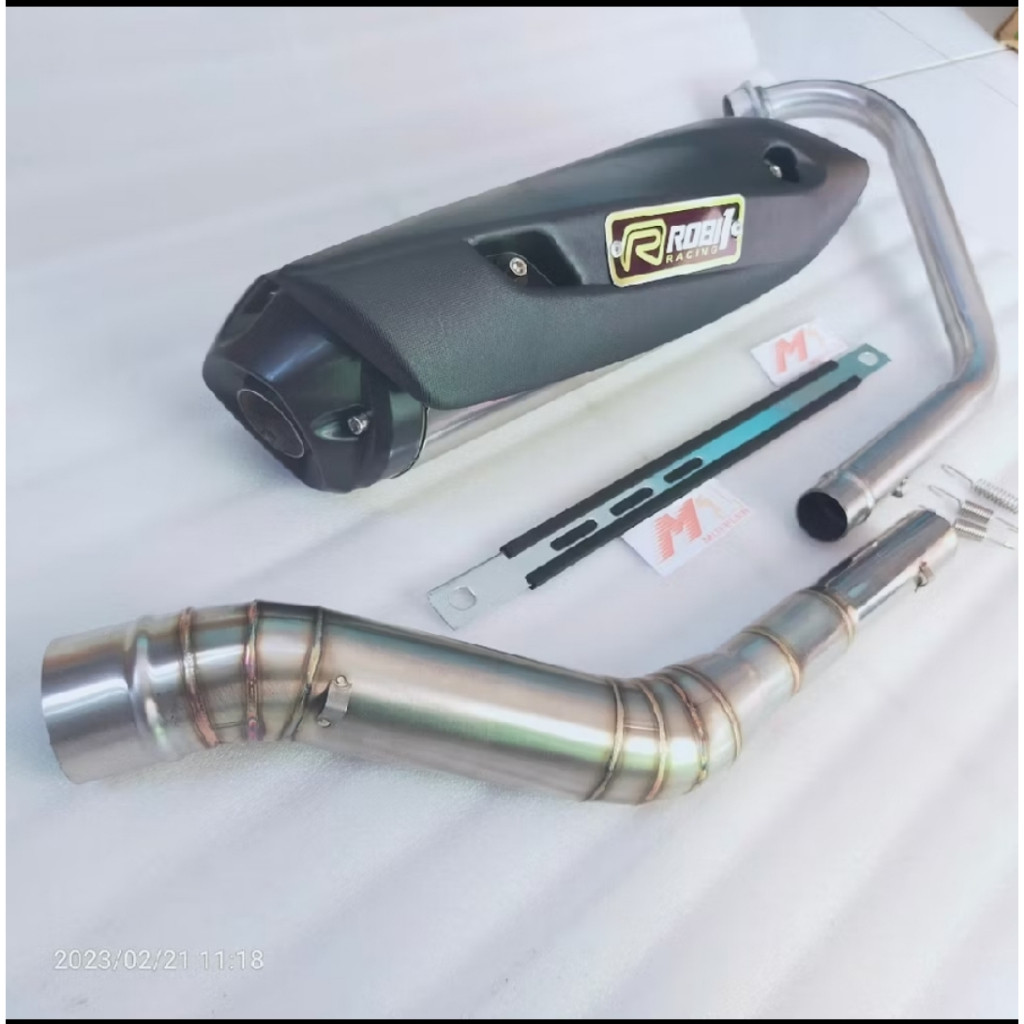 knalpot rob 1 model standard racing VIXION  LEHER KNALPOT SATRIA FU  PIPA KNALPOT JUPITER MX CB  R15