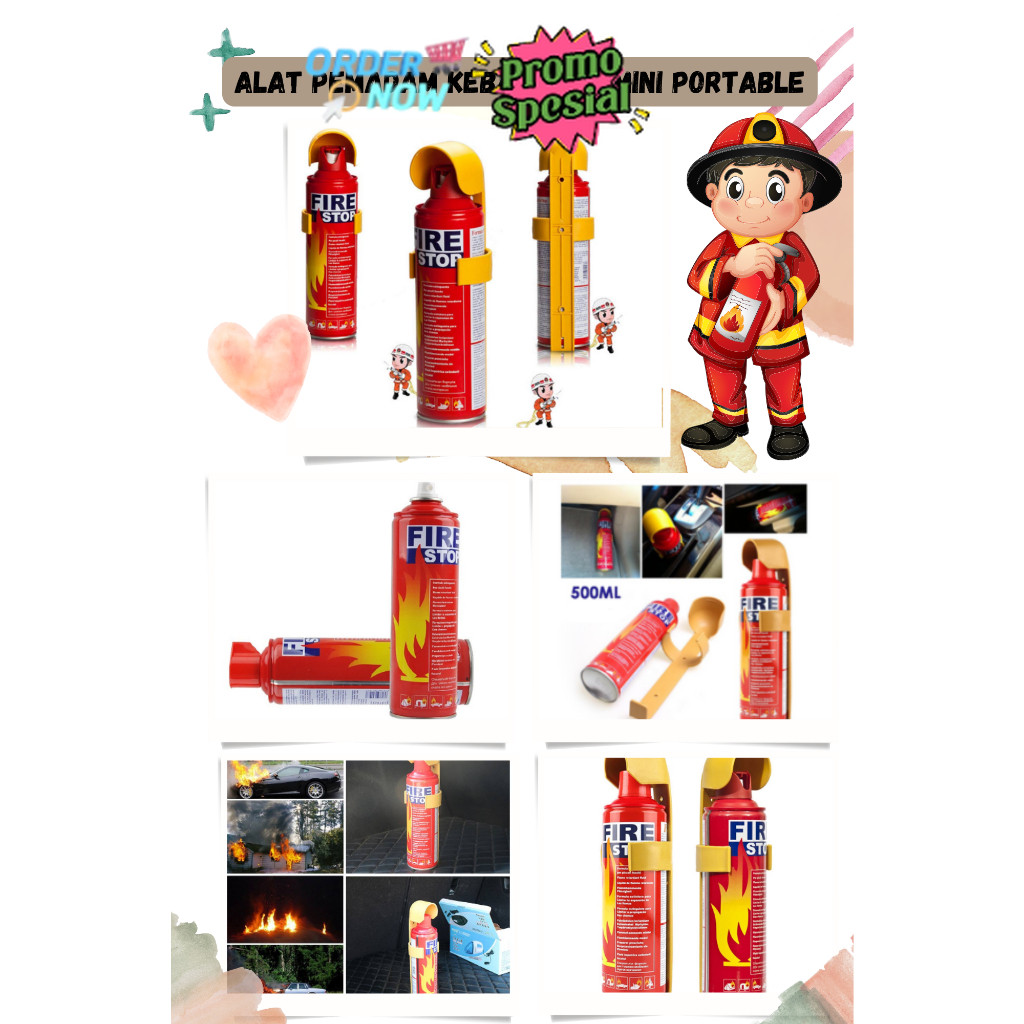 Bisa Cod Fire Stop Extinguisher Apar Racun Api Foam Mobil / Apar Mobil Portable / Alat Pemadam Api M
