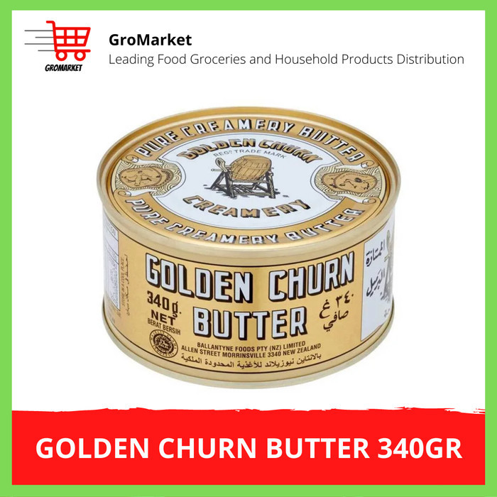 

[[PROMO]] Golden Churn Butter 340gr / GOLDEN CHURN Pure Creamery Butter 340GR