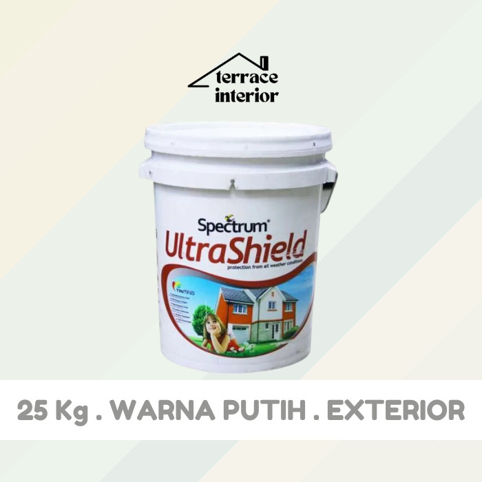 Cat Tembok Spectrum Ultrashield Warna White 25 Kg