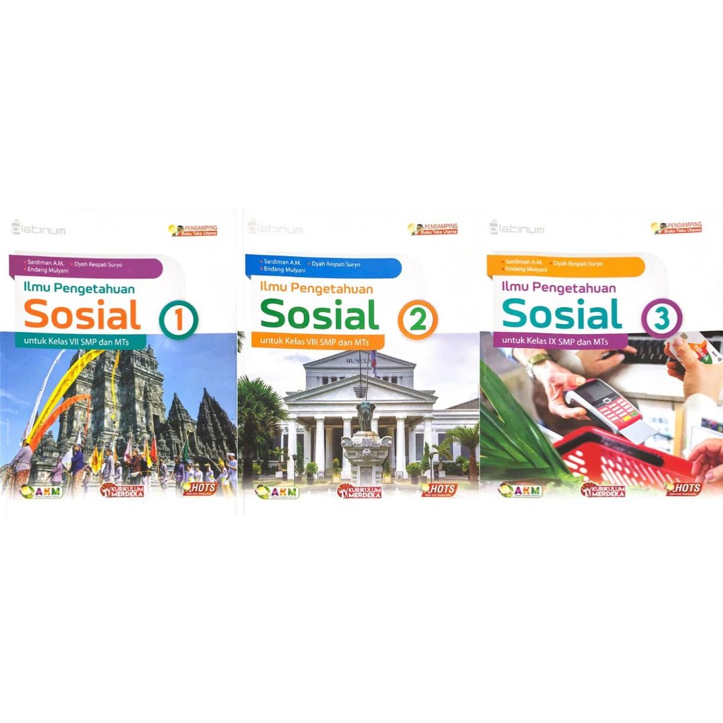 Platinum Buku Ilmu Pengetahuan Sosial IPS Revisi Kelas 1 2 3 7 8 9 SMP/MTS Kurikulum Merdeka Penerbi