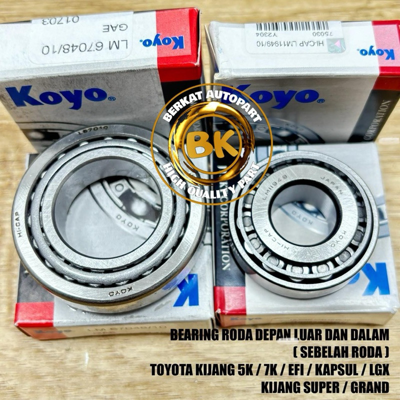 BEARING BERING RODA DEPAN LUAR DAN DALAM KIJANG 7K 5K EFI KAPSUL LGX GRAND SUPER KRISTA ( SEBELAH RO