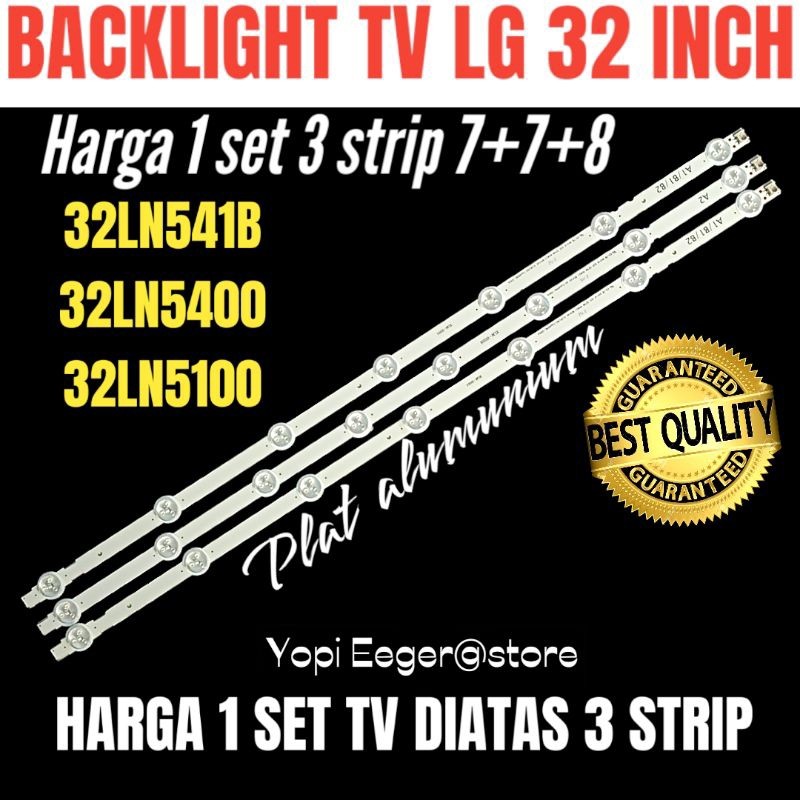 BACKLIGHT TV LCD LED LG 32 INCH 32LN541B 32LN5100 BACKLIGHT TV LG 32 INCH