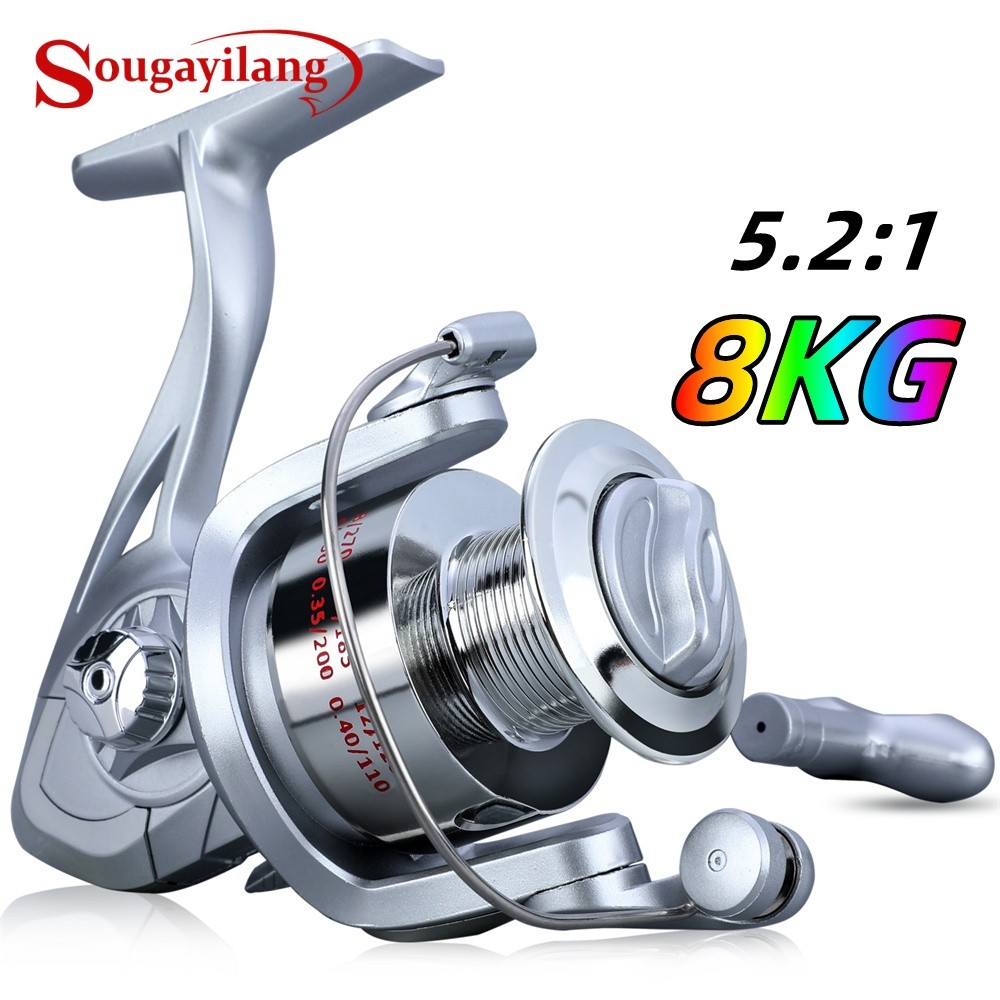 Sougayilang Reel Pancing 1000-4000 5.2:1 Kanan/Kiri Reel Pancing Laut Air Tawar Dan Laut