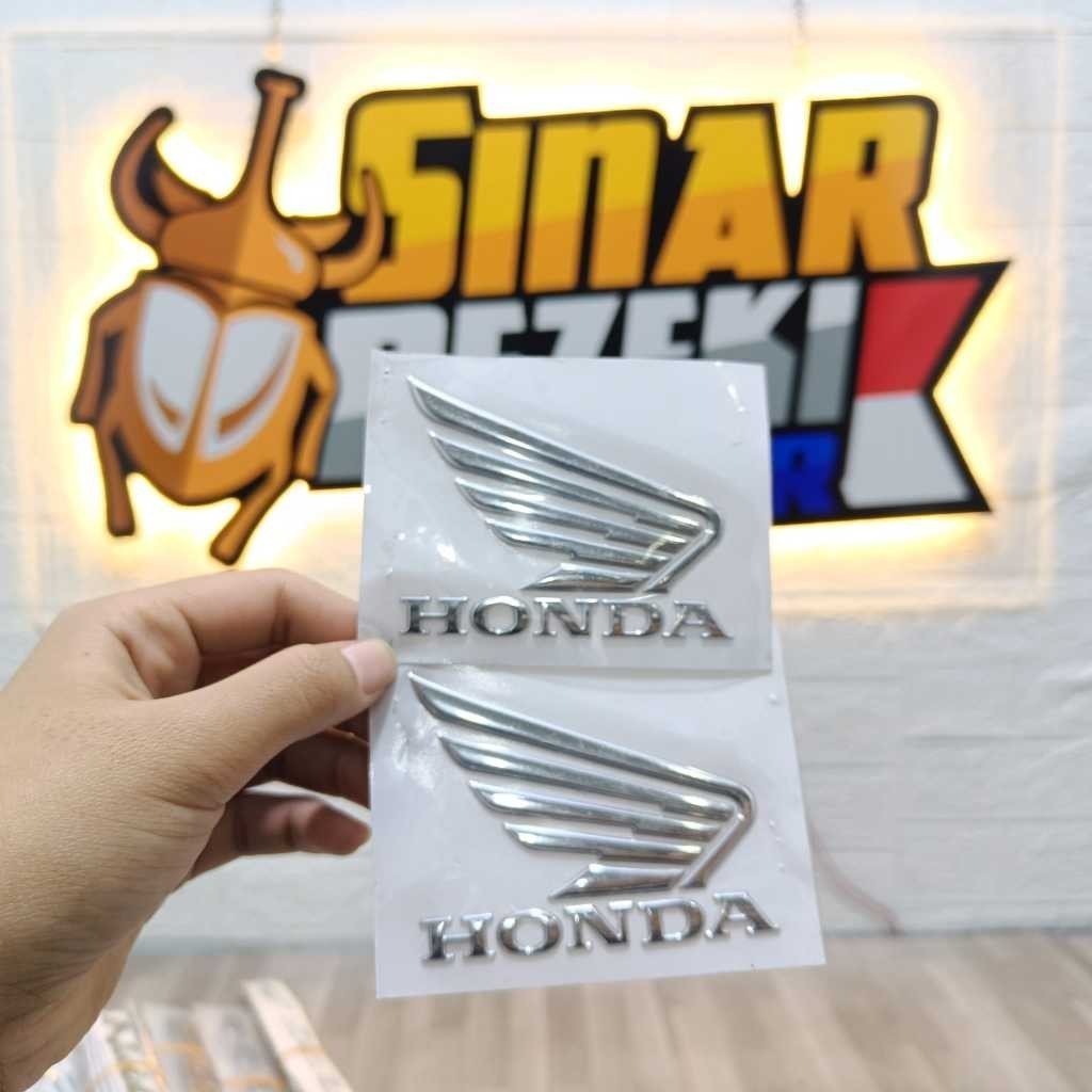EMBLEM SAYAP HONDA VARIO 150 160 SEPASANG KUALITAS ORI