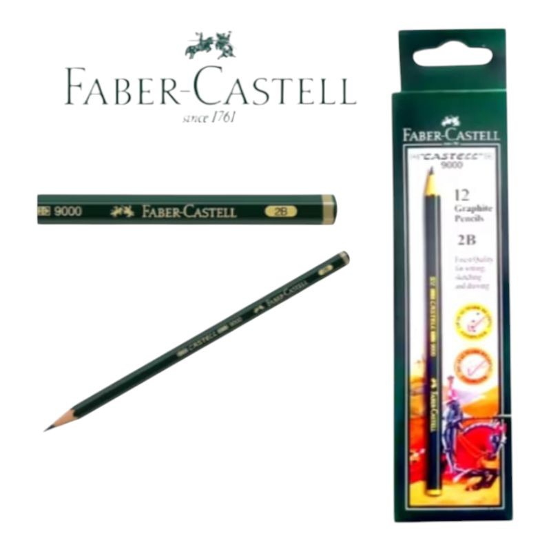 

6.6 Pensil 2b faber-castell isi 12pcs