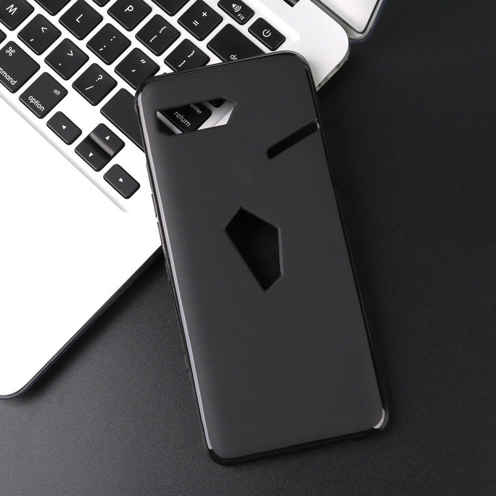 SOFTCASE SOLID BLACK MATTE ASUS ROG 2 CASING HITAM DOFF SILICONE TPU