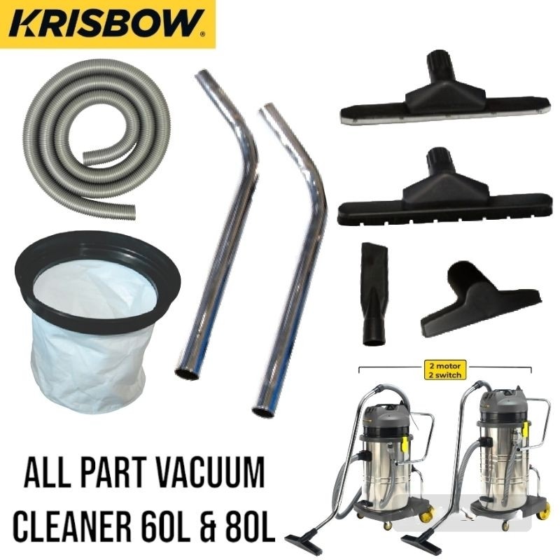 All Part Vacuum Wet & Dry Krisbow 30, 60L & 80L . Selang Vacuum krisbow 60L . selang Vacuum krisbow 