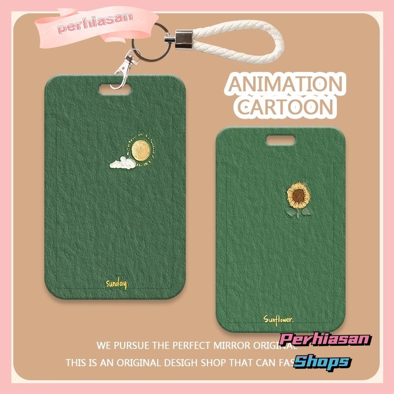 

【Diskon Lebaran】ID CARD HOLDER MOTIF KAWAII TEMPAT KARTU PHOTOCARD PHOTO CARD Dilengkapi Dengan Tali Tangan Berkualitas Tinggi Mendukung Diskon Untuk Pembelian Grosir,Bunga Matahari Berwarna Hijau