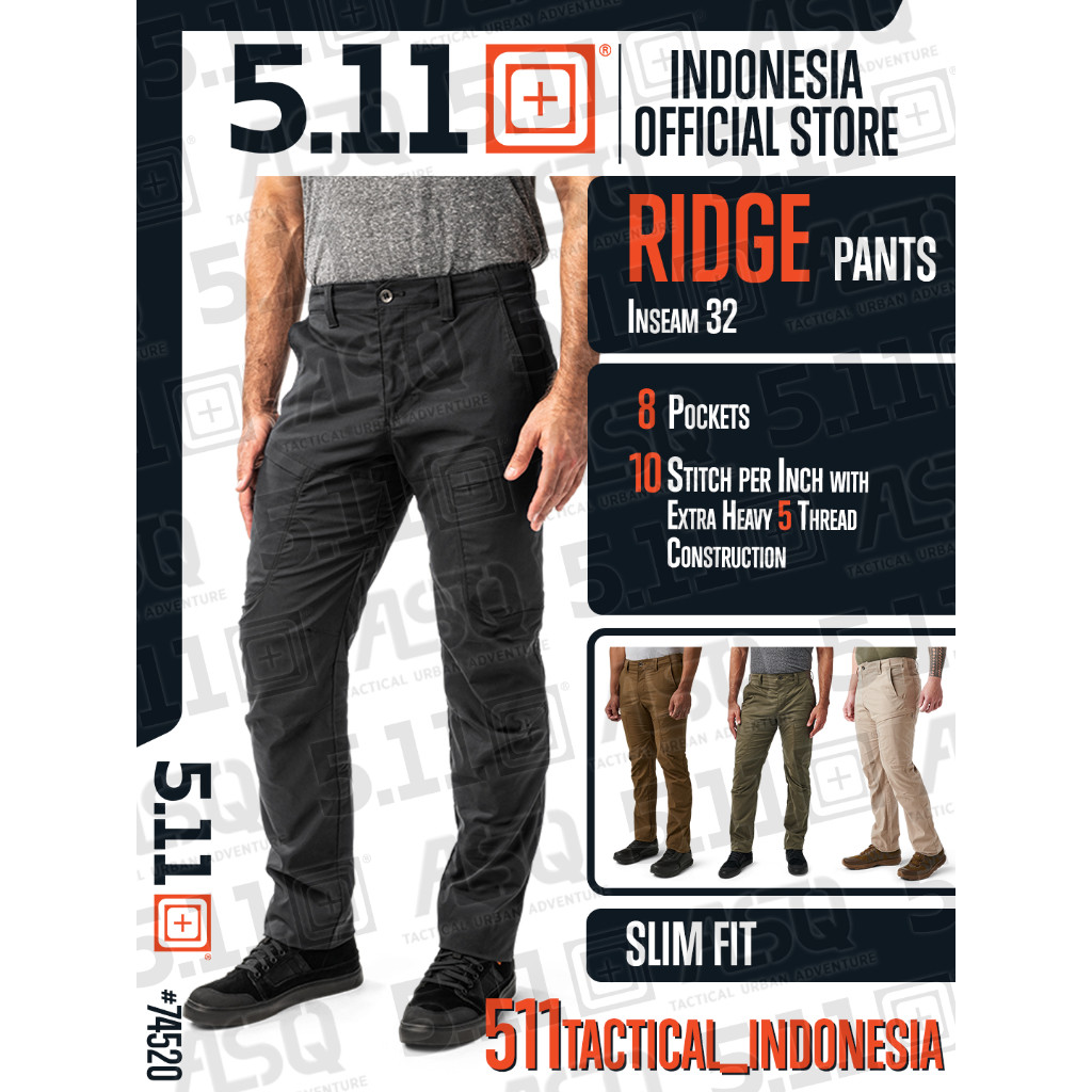 511 Pants Ridge 74520 Inseam 32 Tactical Celana Pria