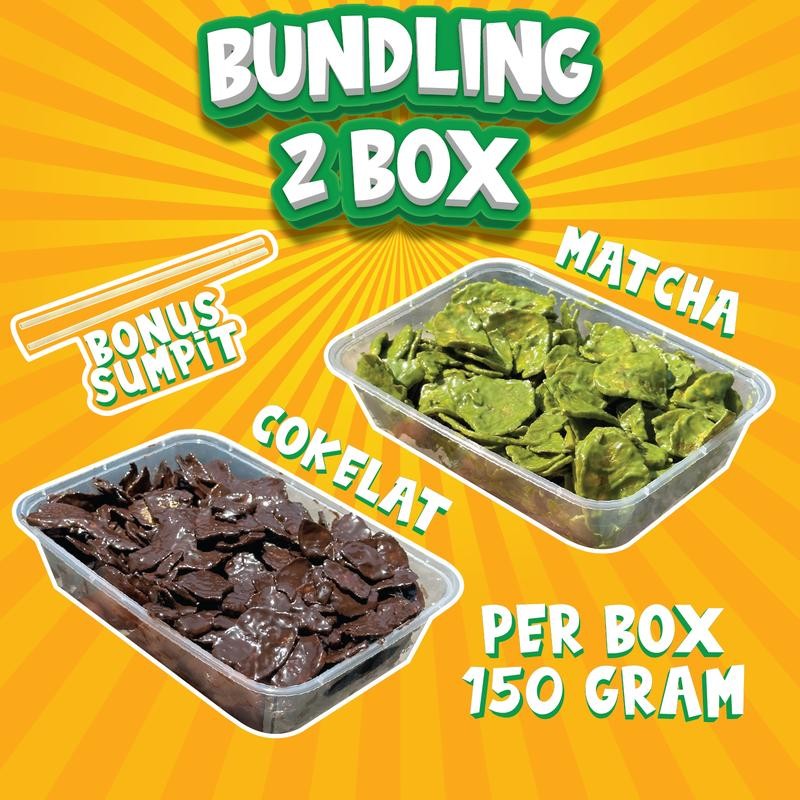 

PAKET BUNDLING 2 BOX 300 GRAM | KERIPIK PISANG Makanan Food Vanilla Manis Snack Chips Cemilan Kripik Vanila Banana Camilan