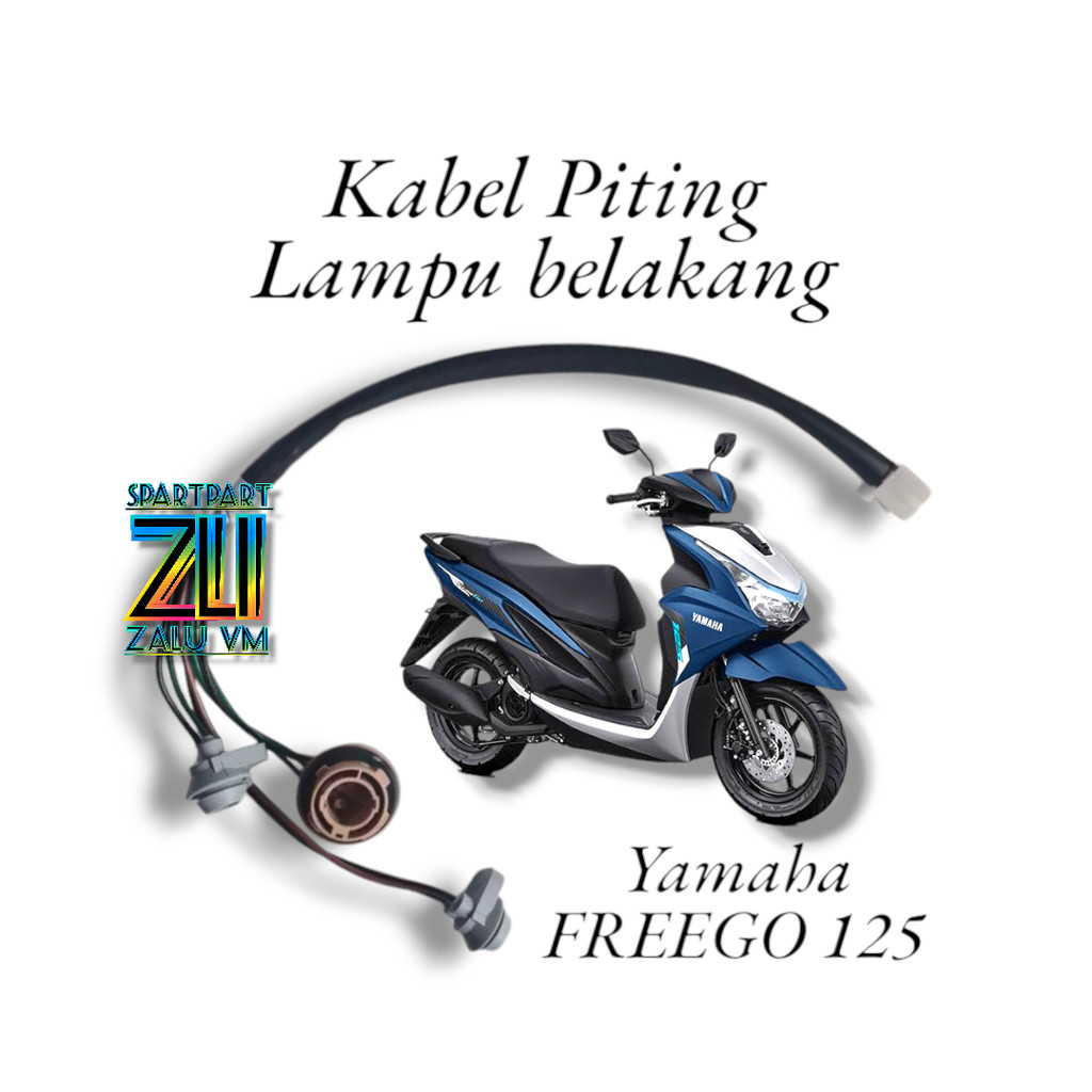 KABEL PITING LAMPU STOP BELAKANG MOTOR YAMAHA FREEGO