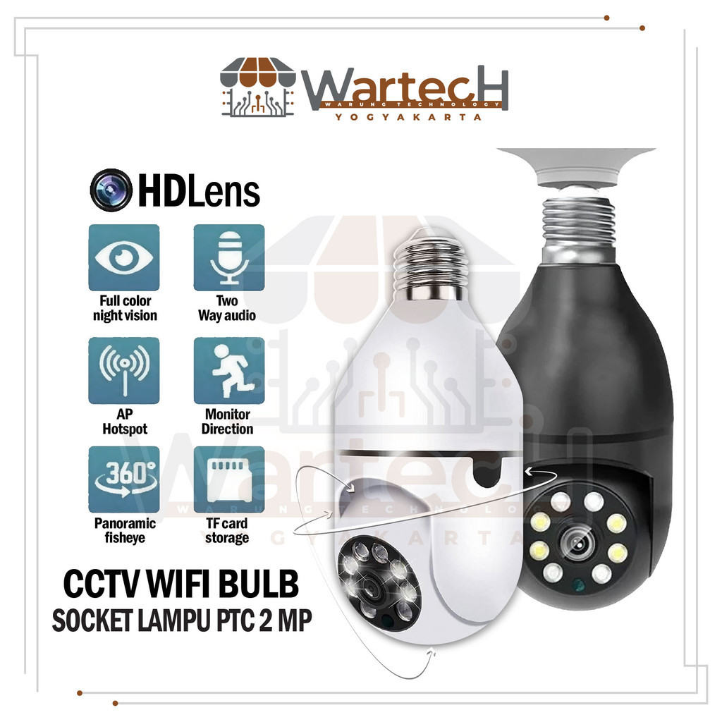 CCTV IP CAMERA Dome Model Lampu  CCTV - Dengan LED