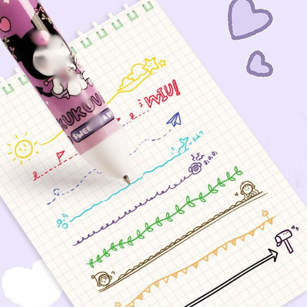 

LPL Pena Mekanik Karakter Kartun Pulpen 10 Warna Lucu 3D DOLL Bolpen Gel Tinta Donat Animasi 10 Warna Alat Tulis Sekolah Anak Super Imut