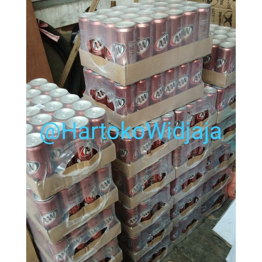 

A&W ROOTBEER KALENG/AW ROOTBEER SARSAPILA 250ML DUS ISI 24 KALENG
