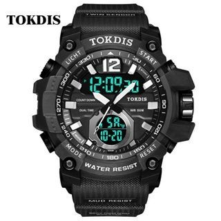 Jam Tangan Jam Tangan Tokdis T-2567 Rubber Original Double Time