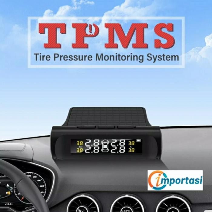 TPMS Tire Pressure Monitoring System Universal Solar Sensor Ban Mobil - TPMS SOLARPOWER