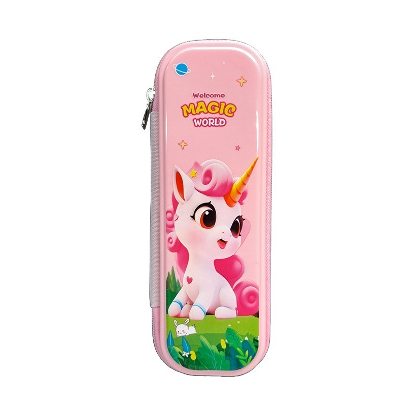 

GONDANGSTORE Tempat Pensil Anak Hardcase, Pencil Case Motif Unicorn – 5615